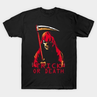 Trick or Death Halloween Retro Pixel art T-Shirt